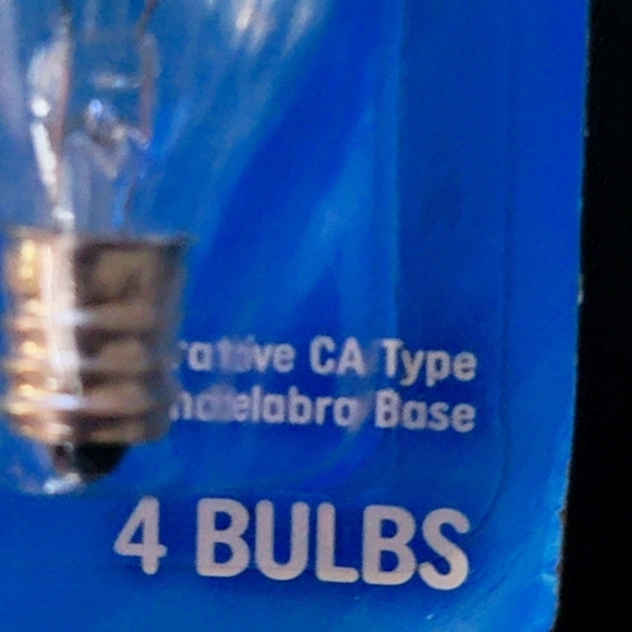 GE Crystal Clear  60w 650 lumen ca type bulbs 4pk - Picture 7 of 7